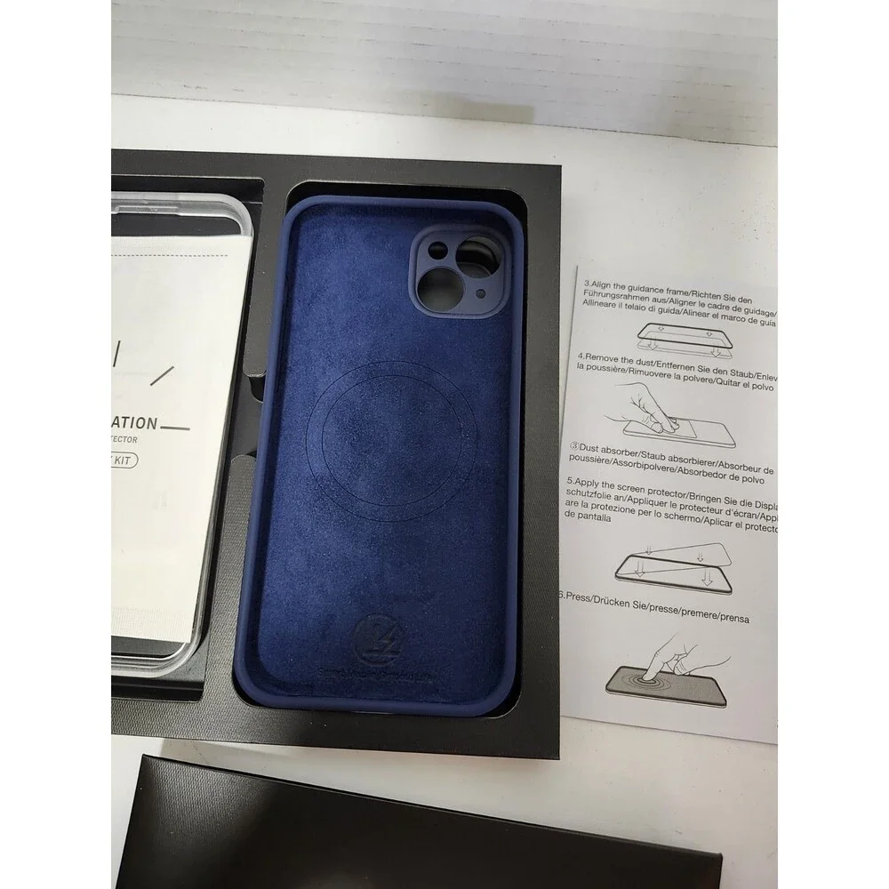 Lk Design Phone Case And 2 Screen Protectors For Iphone 14 Max/14 Plus